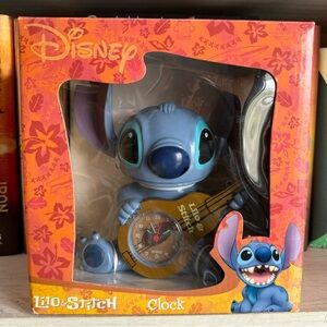 Brand New, OG box! Disney Japan Lilo and Stitch - Stitch w/ Ukelele Clock (19cm)